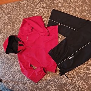 Reebok wind / water resistant jacket and pants
